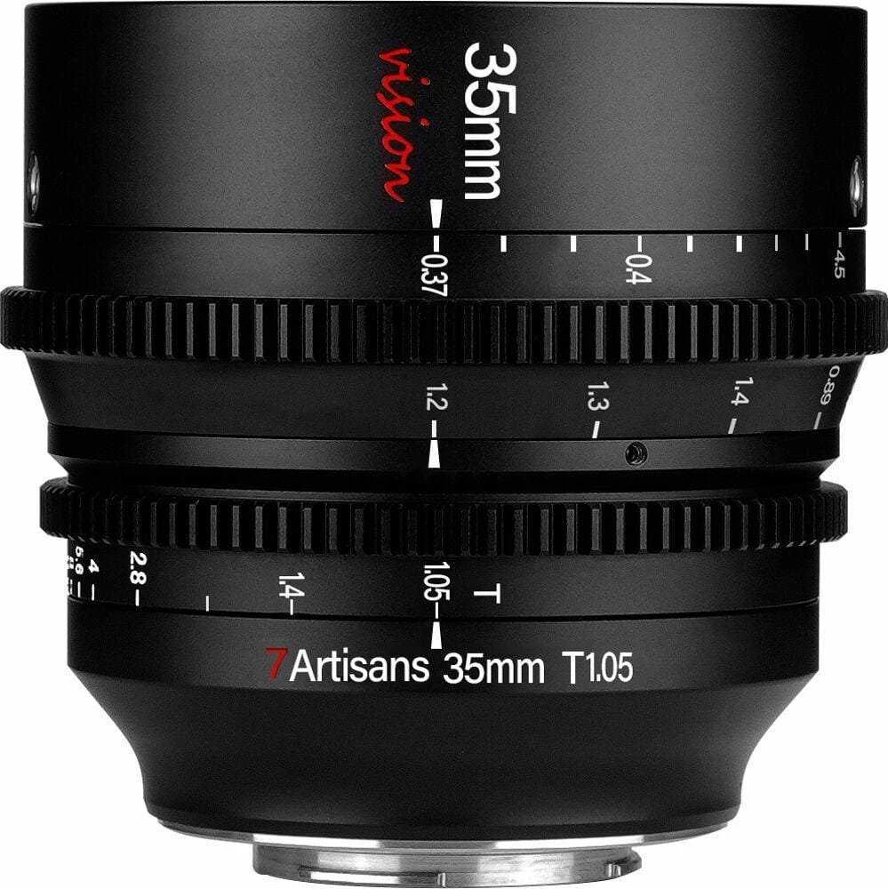 Kameros objektyvas - 7Artisans Vision 35mm T1.05 M43 (9 elementai, 0.3m min fokusas)