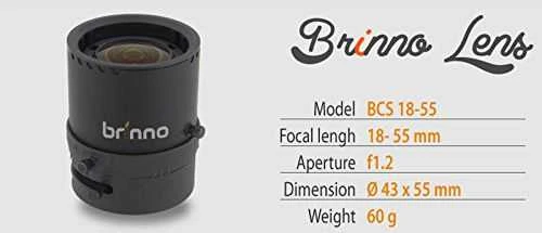 Brinno BCS TLC200 Pro CS18-55mm f/1.2 objektyvas