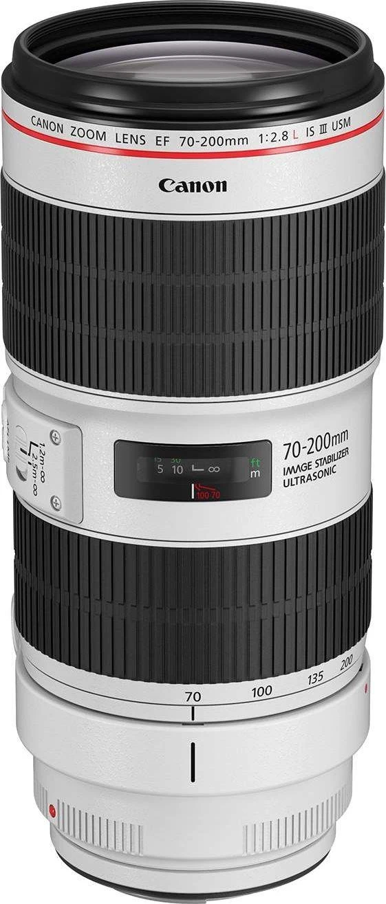Canon EF 70-200 mm F 2.8 L IS III USM MILC/SLR Teleobjektyvas Juoda, Balta