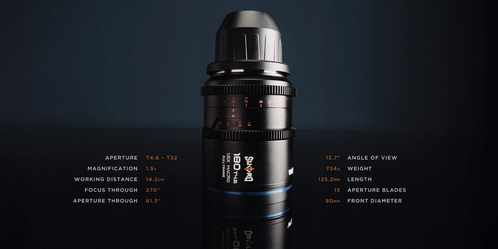 Objektyvas Objektyvas Laowa Sword 180 mm T4,6 1,5x Macro Cine, skirtas Arri PL