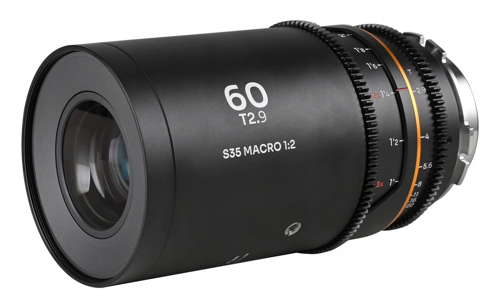 Objektyvas Laowa Nanomorph 60 mm T2,9 1,5x S35 Macro 1:2 Amber, skirtas Arri PL / Canon EF