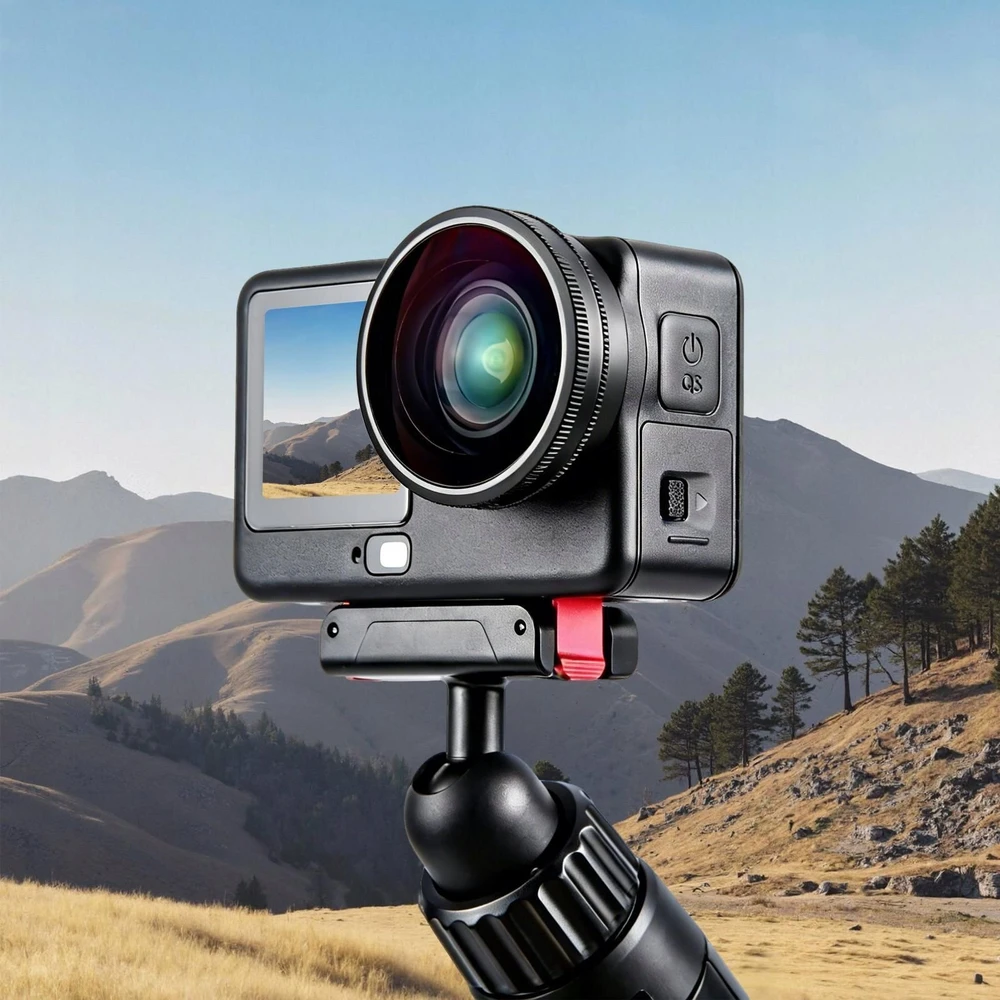 Puluz plataus kampo objektyvas su 185° matymo lauko stiprinimu, skirtas „Dji Osmo Action 6“ / „HD Glass“ / „Pu1103“