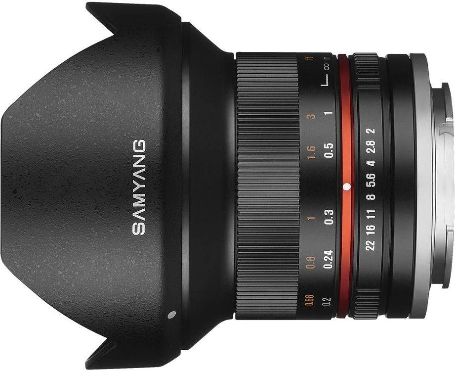Objektyvas Samyang 12mm F2 NCS CS juodas Fuji X