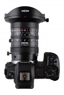 Venus Optics objektyvas Laowa 17 mm f/4 Zero-D Shift, skirtas Canon RF