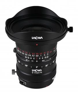 Venus Optics objektyvas Laowa 17 mm f/4 Zero-D Shift, skirtas Canon RF