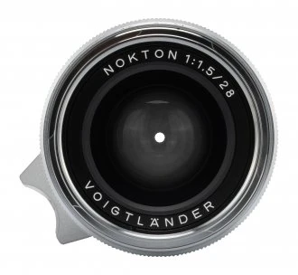 Objektyvas Voigtlander Nokton II Vintage Line 28 mm f/1,5, skirtas Leica M – sidabrinis