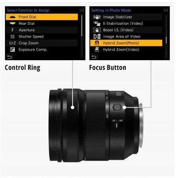 „Panasonic Lumix S 24-60mm f/2.8“ objektyvas