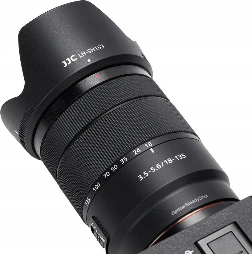 Objektyvo priedas - JJC LH SH153 for Sony E 18-135mm f/3.5-5.6 OSS Juodas