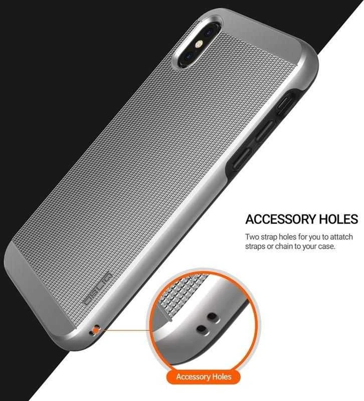Obliq Slim Meta - dėklas skirtas Apple iPhone Xs / X Satin Sidabrinis