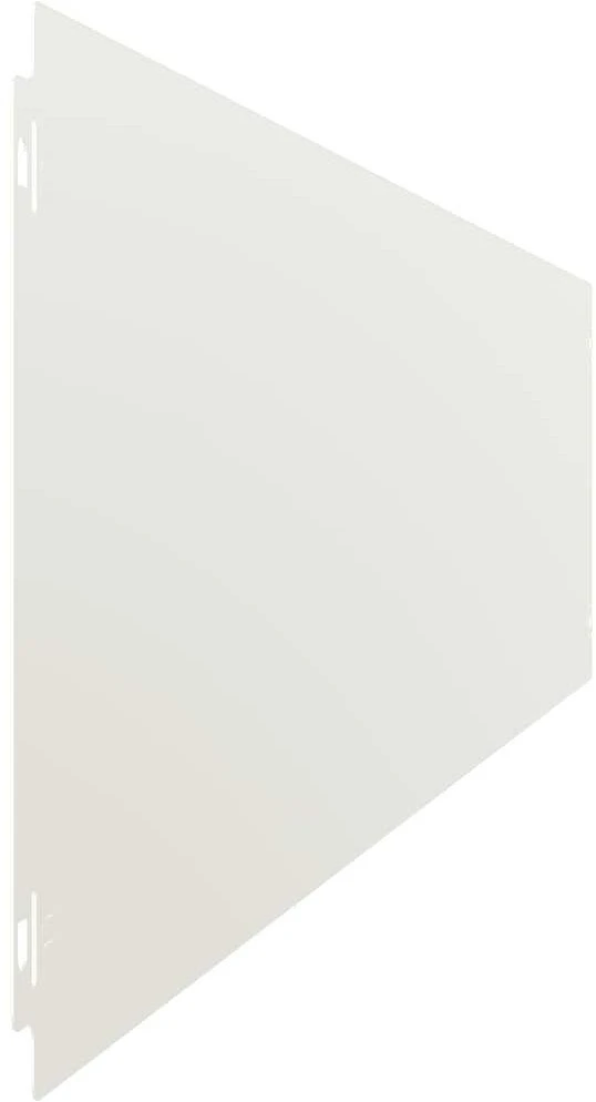 Vejo kraštas 10 vnt. 20 x 103 cm Plienas Balta