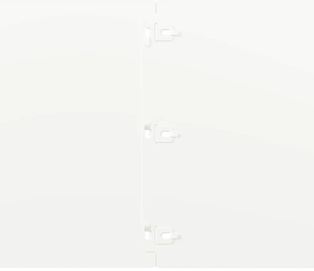Vejo kraštas 10 vnt. 25 x 103 cm Šaltai valcuotas plienas Balta