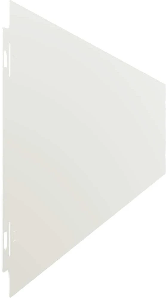 Vejo kraštas 10 vnt. 15 x 103 cm Šaltai valcuotas plienas Balta