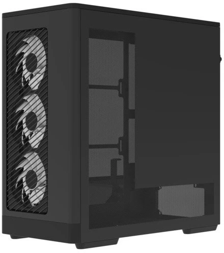 „Aerocool D520A“ kompiuterio korpusas, vidutinio dydžio bokštas, ATX, grūdintas stiklas, RGB – Juodas