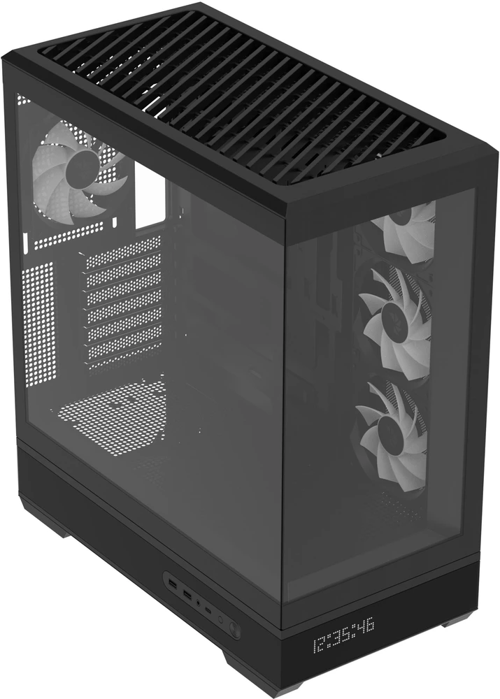 „Aerocool P500B“ kompiuterio korpusas, „Midi Tower“, ATX, grūdintas stiklas, RGB ir juodas