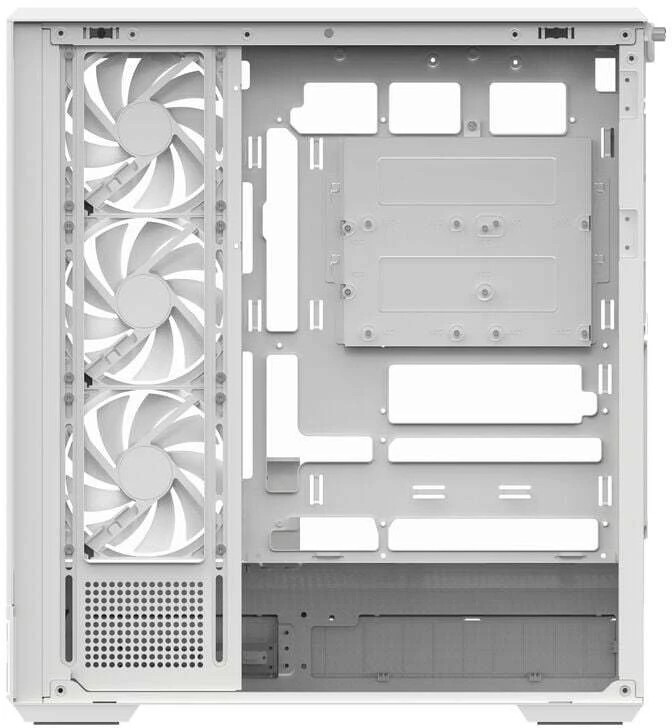 „Aerocool P500B“ kompiuterio korpusas, vidutinio dydžio bokštas, ATX, grūdintas stiklas, RGB - Baltos