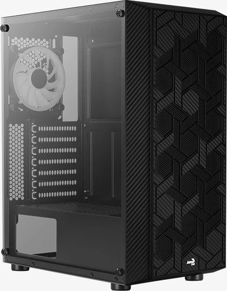 Aerocool Hive-G-BK-v3 „Midi Tower“ Juoda