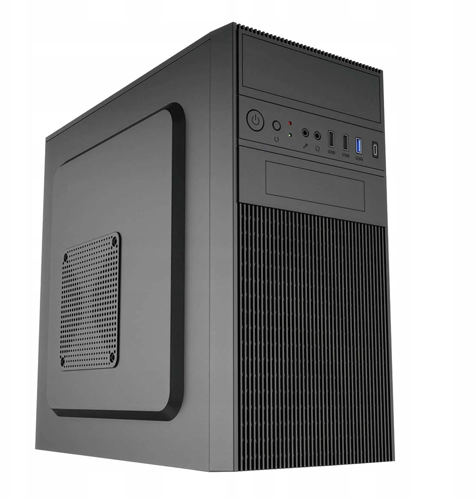 Akyga Obudowa Micro ATX AK19BK USB-C + USB 3.0 + 2x USB 2.0 juoda bez PSu Micro Tower Juodas