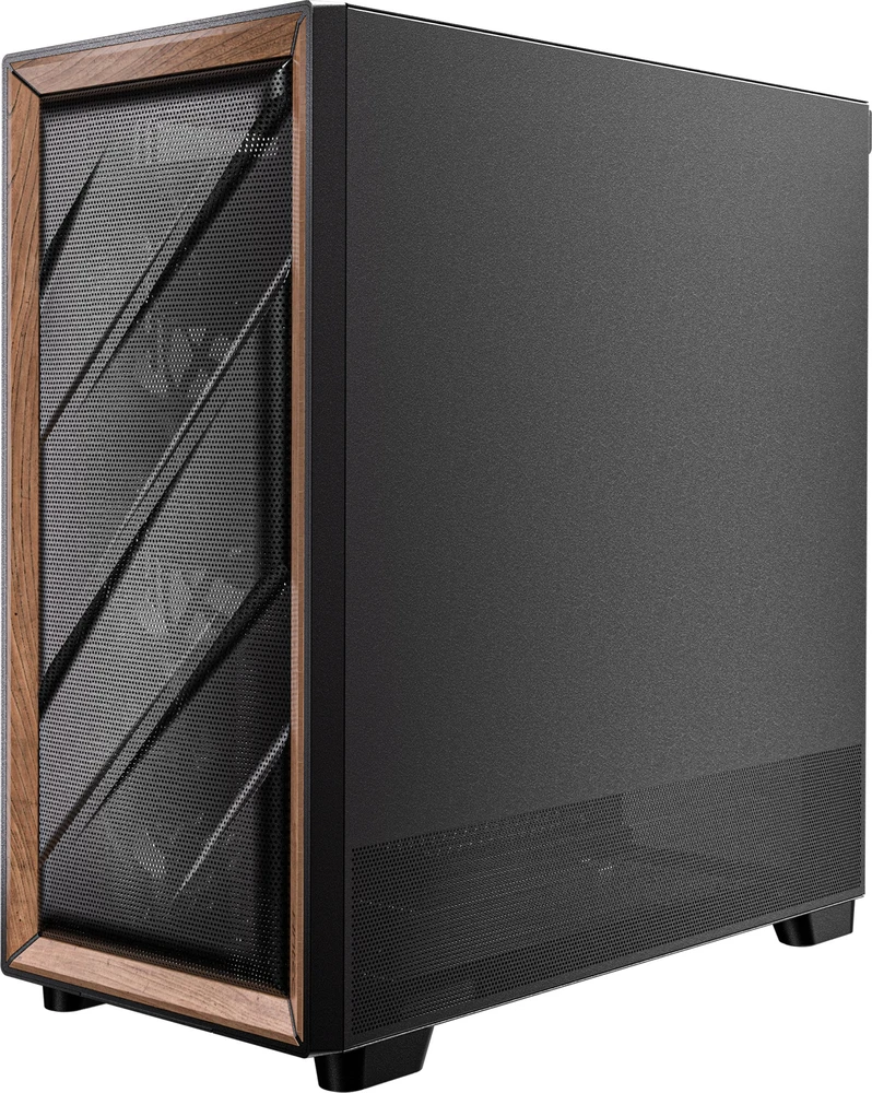 „Antec Flux“ kompiuterio korpusas, vidutinio dydžio bokštas, E-ATX, grūdintas stiklas – Juodas