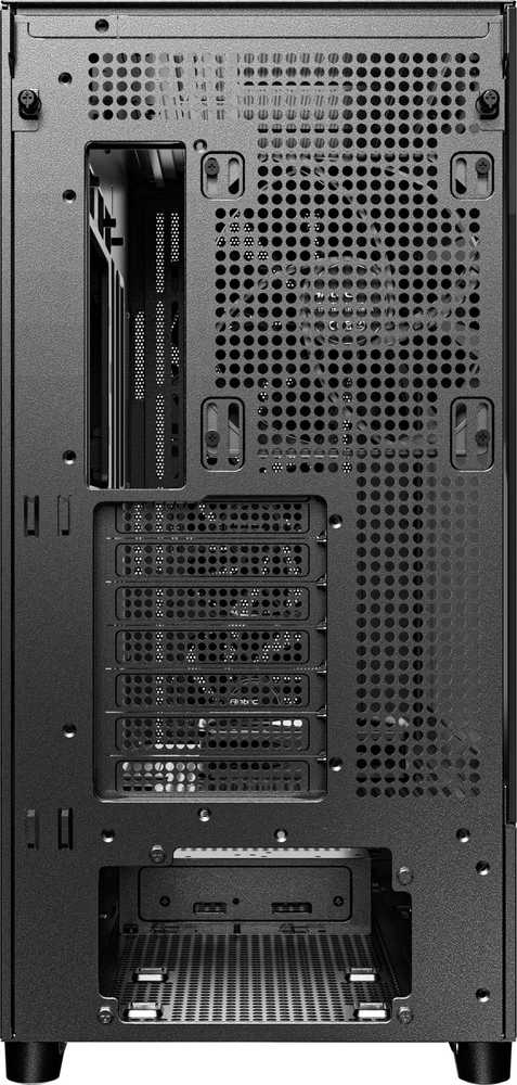 „Antec Flux“ kompiuterio korpusas, vidutinio dydžio bokštas, E-ATX, grūdintas stiklas – Juodas