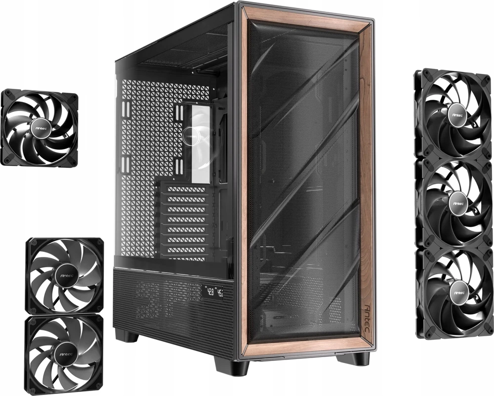 Kompiuterio korpusas Antec Flux Pro, juodas (0-761345-10154-7)