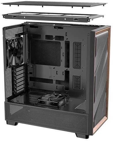 Antec FLUX SE „Midi Tower“ Juoda, Medinė