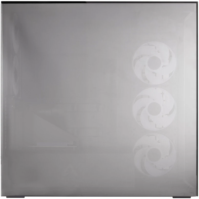Arctic Xtender (Juodas) mirrow juodas window with GPU vertical mount