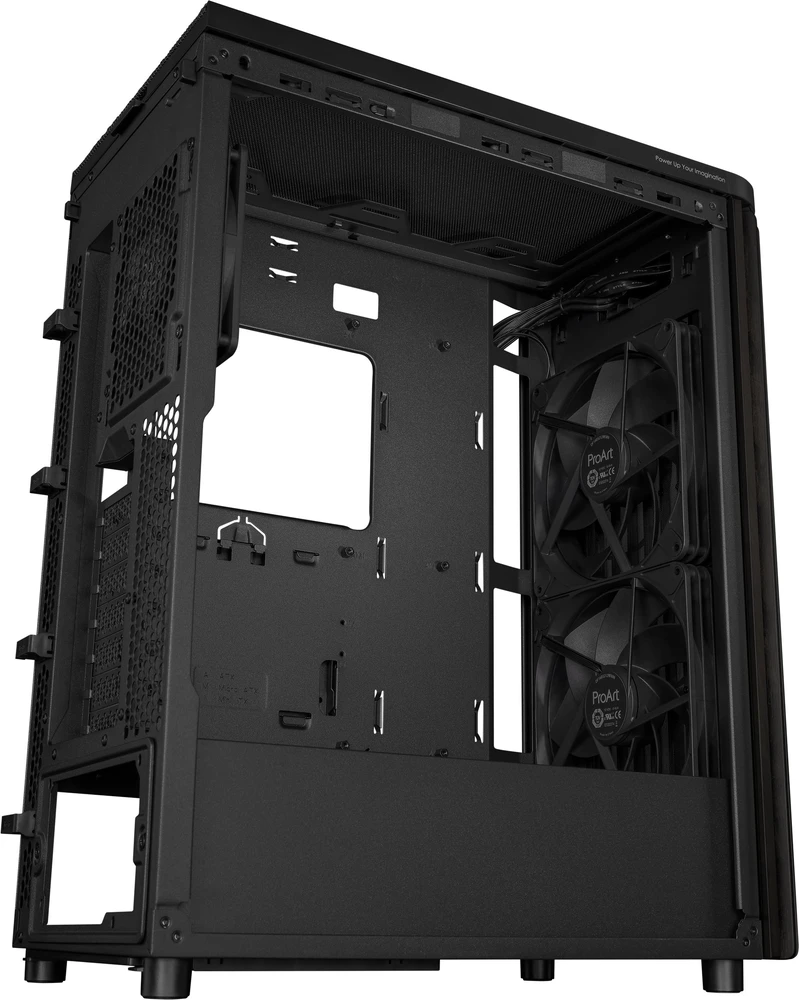 ASUS ProArt PA401 Wood Edition kompiuterio korpusas, Midi-Tower, ATX, Mesh-Panel juodas