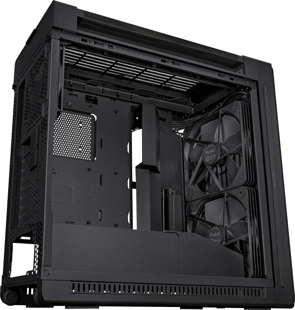 ASUS ProArt PA602 Wood Edition Midi Tower Juodas