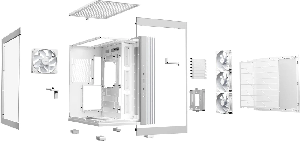 Kompiuterio Korpusas - be quiet! LIGHT BASE 600 LX Midi Tower ATX Micro-ATX Baltas