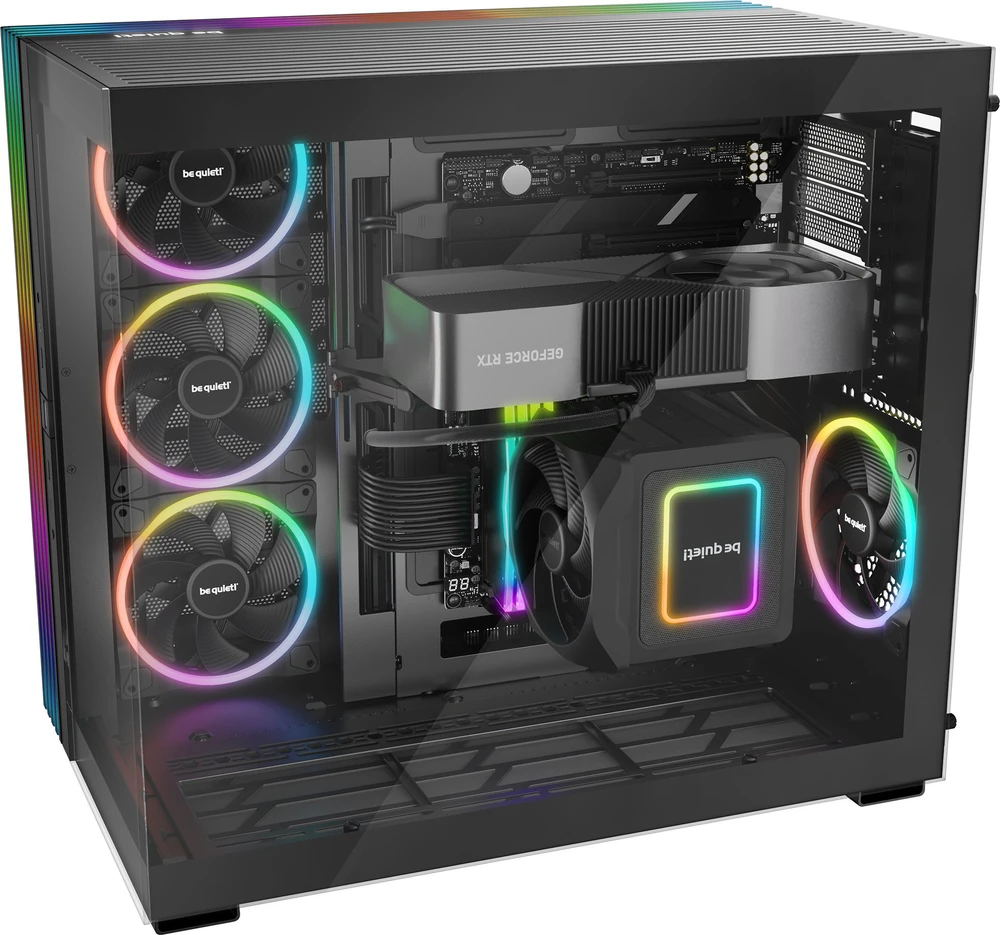 Kompiuterio Korpusas - be quiet! LIGHT BASE 900 DX Pilno Dydžio Korpusas su Daugiaspalviu Apšvietimu Juodas