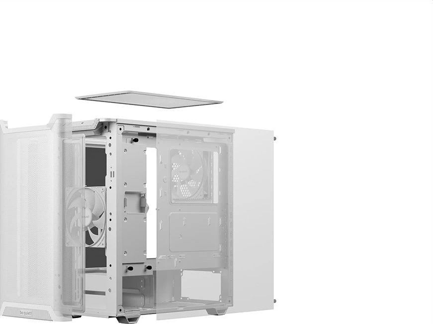 Be Quiet! tyliai! „Pure Base 501“, oro srautas, balta