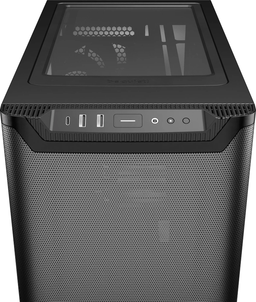 Be Quiet! tyliai! Pure Base 501, oro srautas, juoda