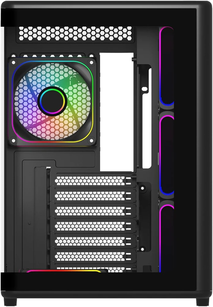 Kompiuterio korpusas Cooler Master Elite 600 Midi Tower, Juodas, 7 ventiliatoriai
