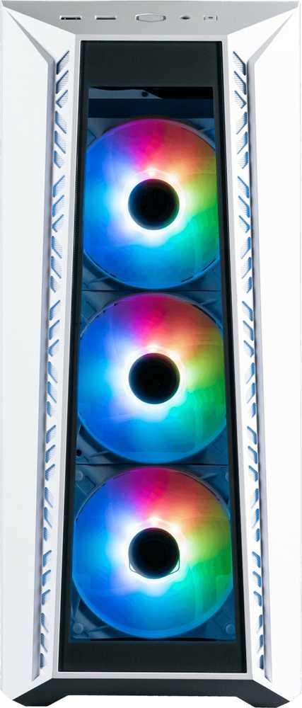 Cooler Master dėklas MasterBox 520 Baltas, ATX, be maitinimo, permatomas šonas, baltas