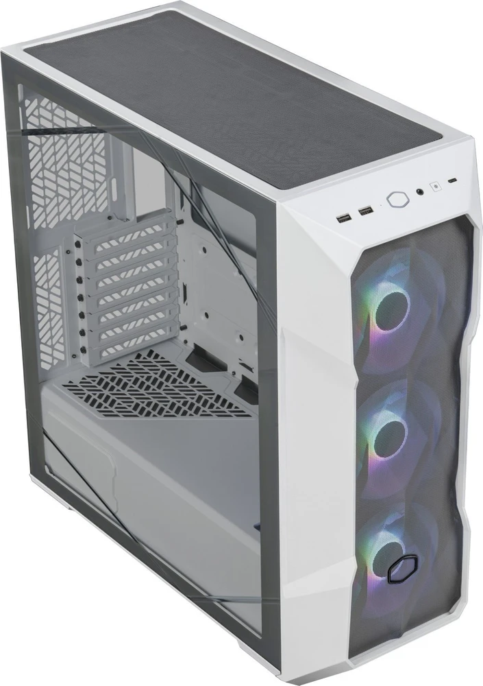 COOLER MASTER PC dėklas MasterBox TD500 V2 Mesh ARGB baltas
