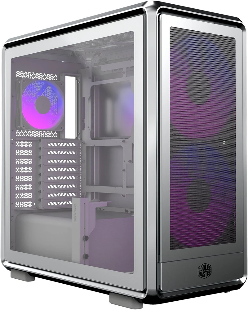 „Budowa Cooler Master MasterFrame 600 ARGB sidabrinė“ (MF600M-SGNN-S01)