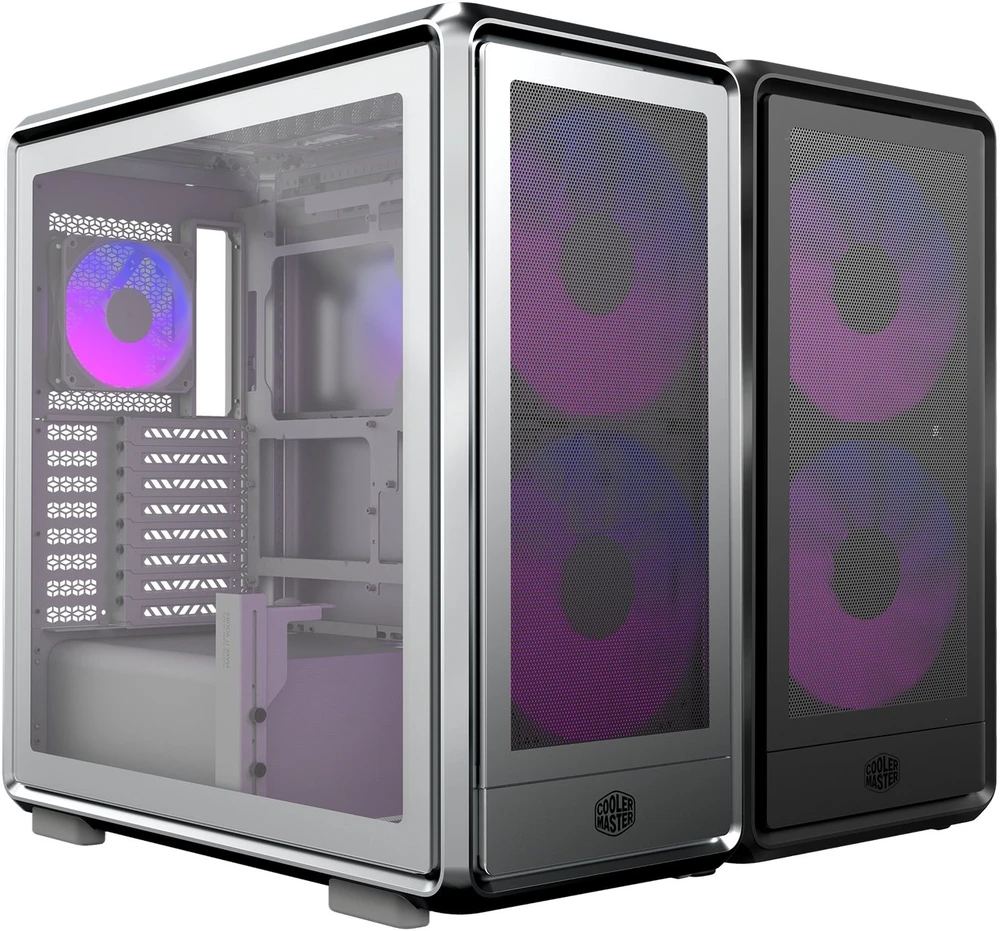 „Budowa Cooler Master MasterFrame 600 ARGB sidabrinė“ (MF600M-SGNN-S01)