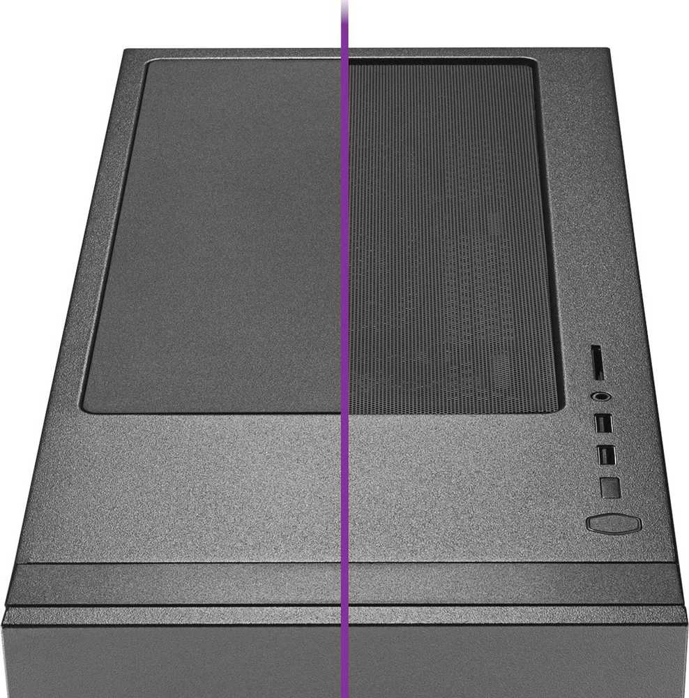 „Cooler Master“ | „Silencio S600“ su plienine šonine panele | Juodas | Mini ITX, Micro ATX, ATX