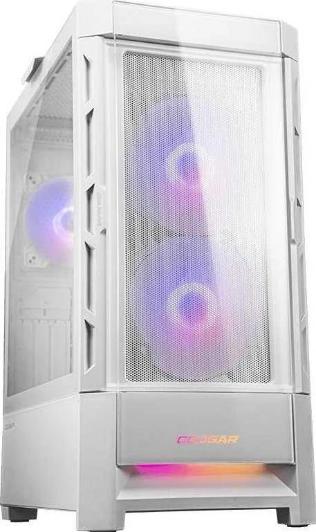COUGAR DUOFACE RGB PC Dėklas, Mid Tower, Baltas
