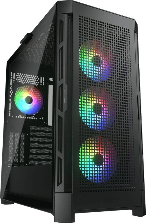 COUGAR Duoface Pro RGB kompiuterio korpusas, vidutinio dydžio bokštas, Juodas