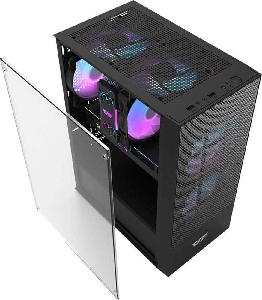 Darkflash A290 PC dėklas + 3 ARGB