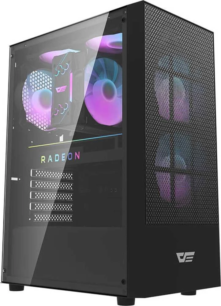 Darkflash A290 PC dėklas + 3 ARGB