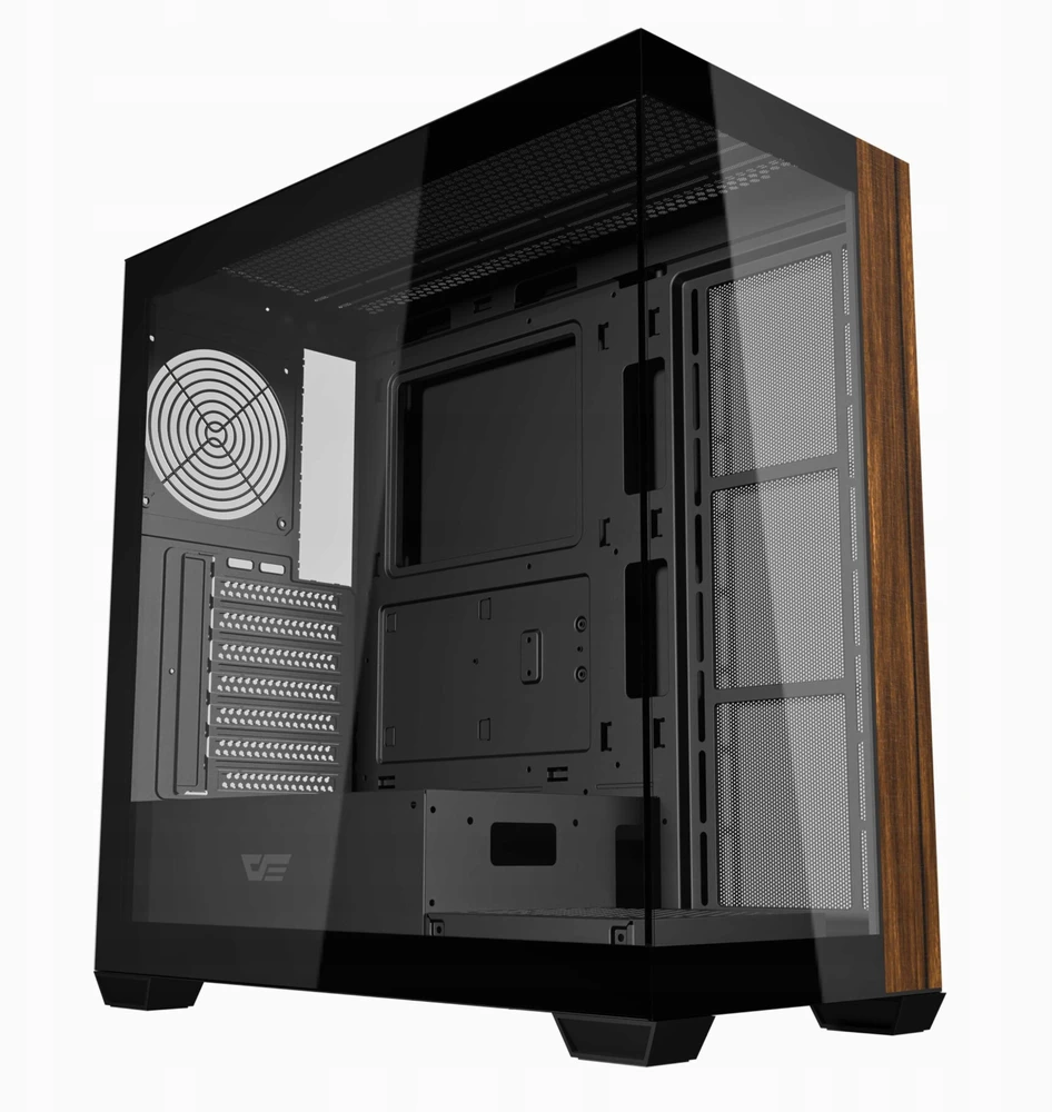 „Darkflash DS900W“ kompiuterio korpusas be ventiliatorių (juodas)