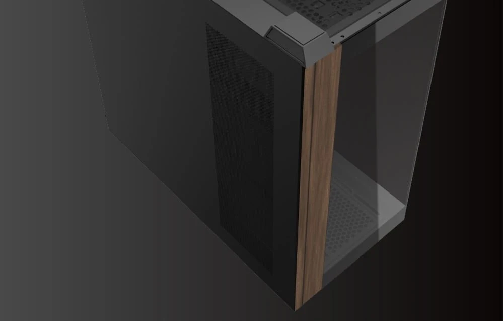 „Darkflash DS900W“ kompiuterio korpusas be ventiliatorių (juodas)