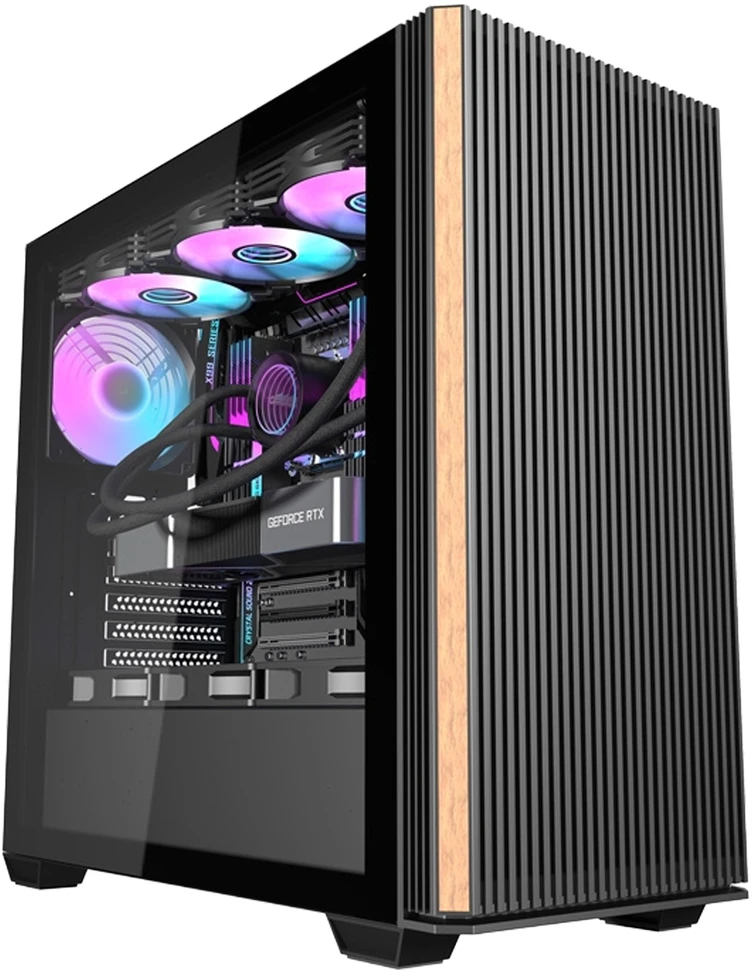 Darkflash DS900WS computer case (juodas) + 4 fans