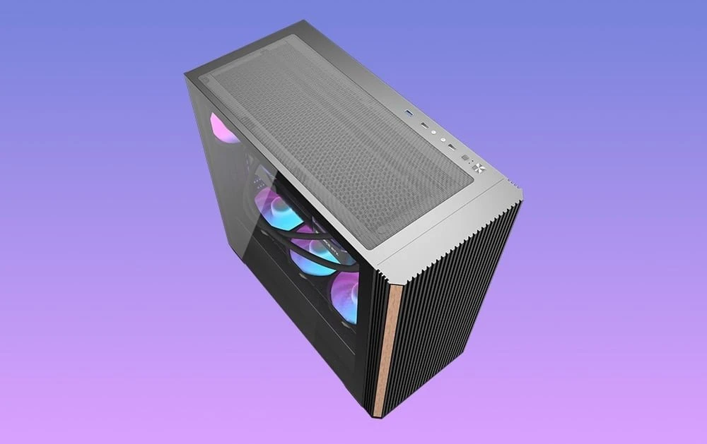 Darkflash DS900WS computer case (juodas) + 4 fans