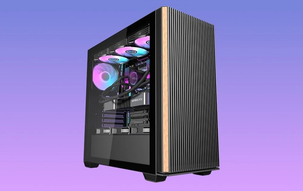 Darkflash DS900WS computer case (juodas) + 4 fans