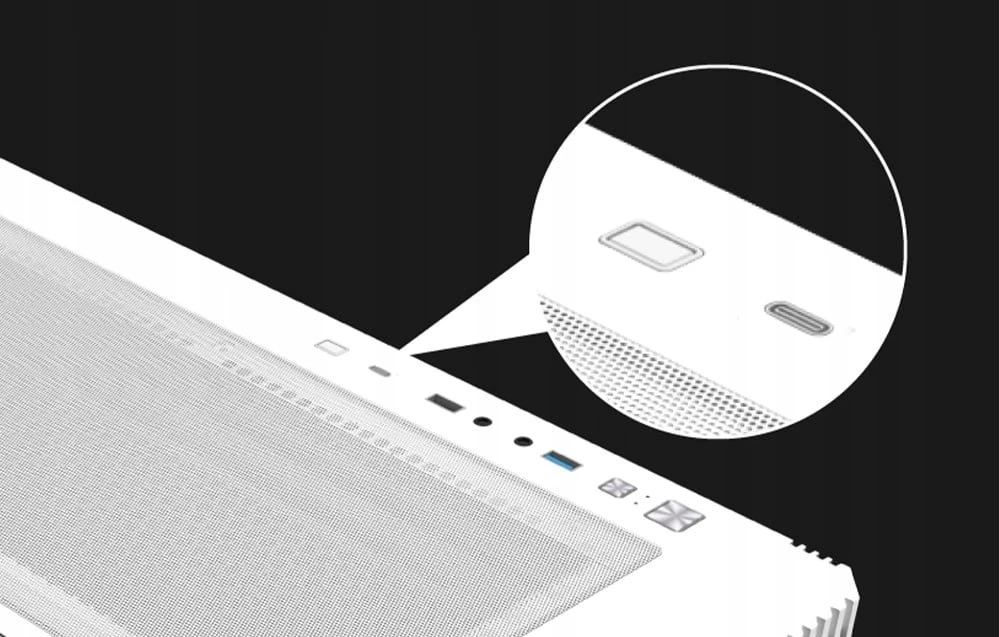 „Darkflash DS900WS“ ATX kompiuterio korpusas be ventiliatorių (baltas)