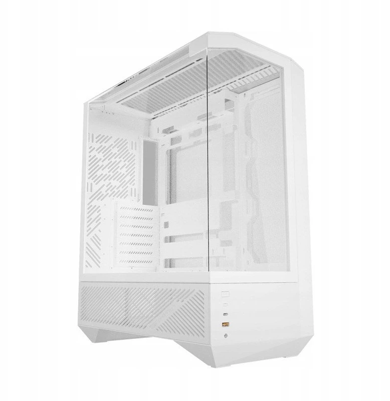 „Darkflash DY460“ kompiuterio korpusas (Baltas) + 4 ARGB ventiliatoriai