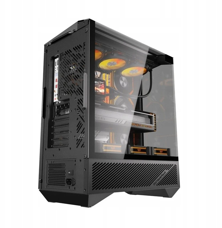 Darkflash DY460 computer case (Juodas) + 4 ARGB fans